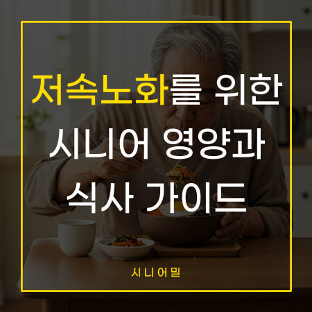 저속노화를 위한 시니어 영양과 식사가이드 포스트 제목
